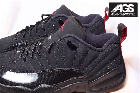 air jordan 12 low black|More.